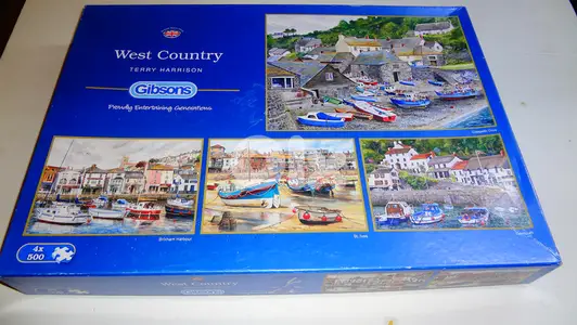 Gibsons West country puzzle 4 500pcs puzzles in one box 49*34 cm each