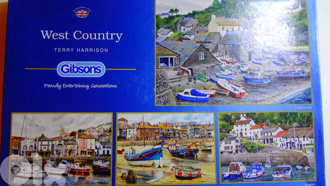 Gibsons West country puzzle 4 500pcs puzzles in one box 49*34 cm each 1