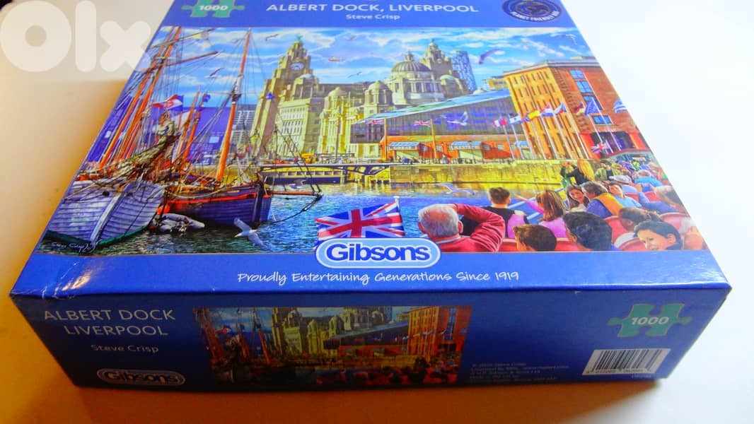 Gibsons , Albert dock Liverpool puzzle 1000pcs made in UK 1