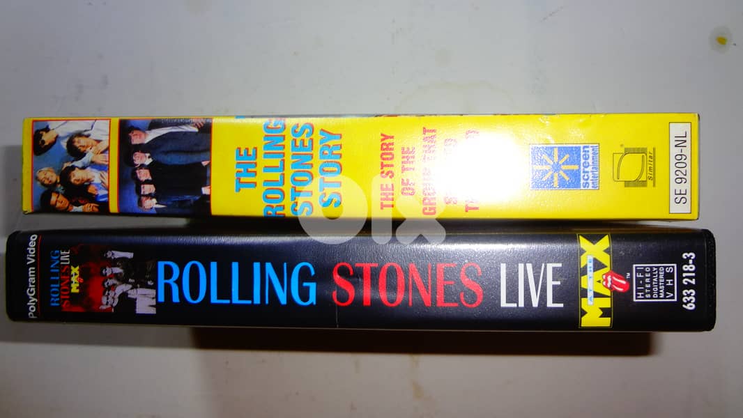 Two Rolling stones original VHS cassettes 2