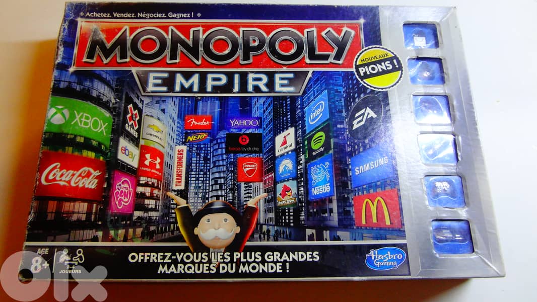 Monopoly Empire silver edition by Hasbro in French 0