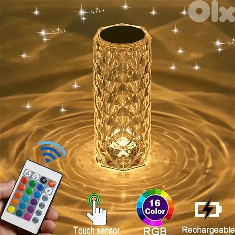 usb rechargeable acrylic touch lamp 2