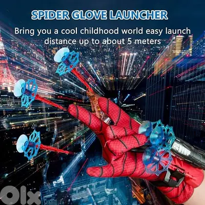 Spiderman web shooting gun