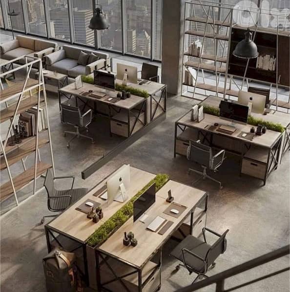 Open space office with garden corporate high standard building 0