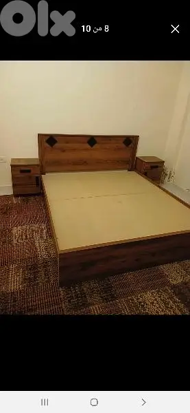 تخت مجوز 170 سم مع كمود صغار اتنين