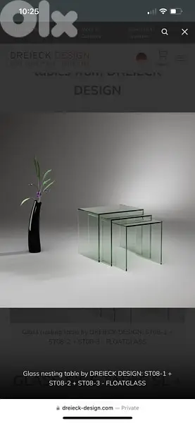 like new 3 tables set glass original super clean