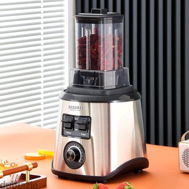 Bardefu 3-in-1 Power Blender – 15-Speeds with Grinder & Chopper 3