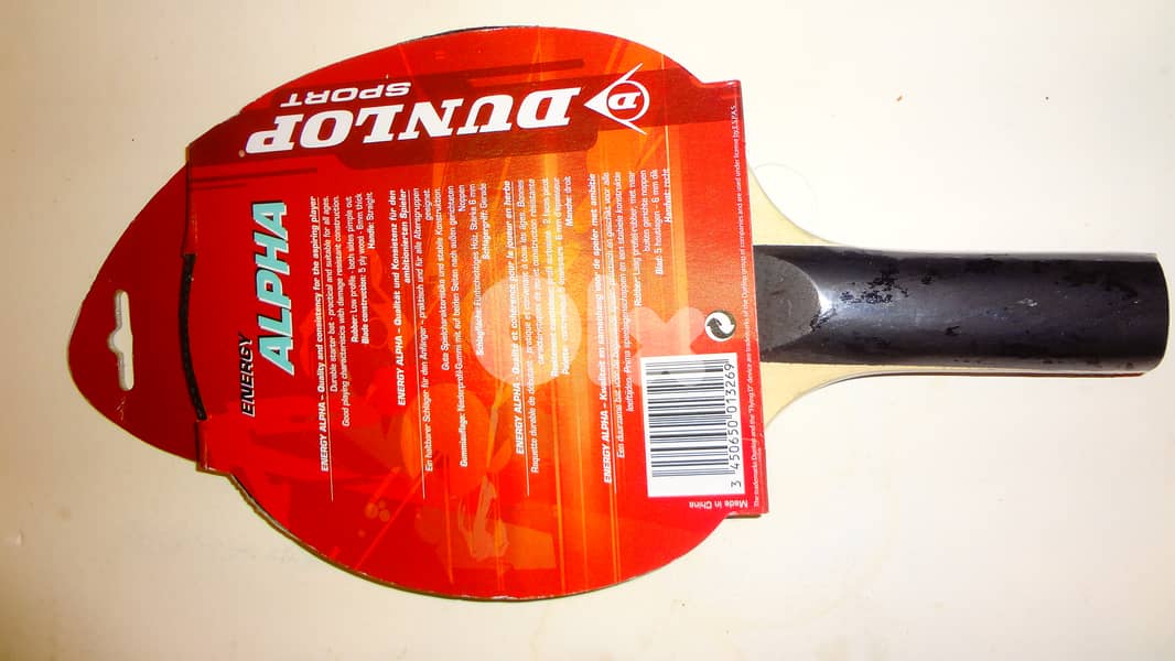 Dunlop energy alpha ping pong racket new sealed 1