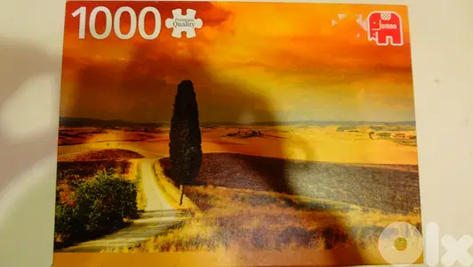Jumbo puzzle 1000 pcs  68*49 cm "Tuscan sunset italy "