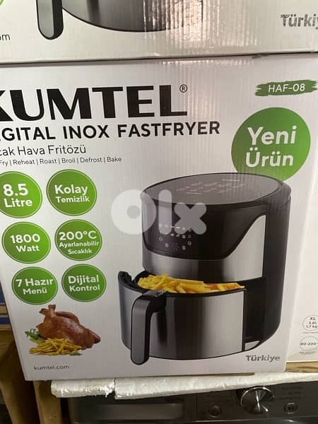 Kumtel Airfryer 5.5L , 8.5L 7
