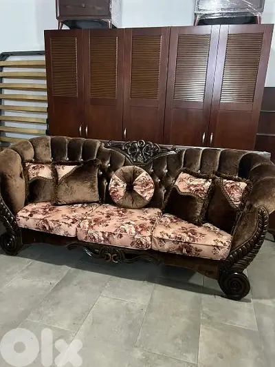 طقم كنبايات خشب زان ست قطع