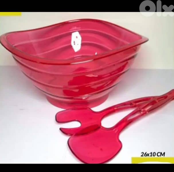 Plexi salad bowl set 2