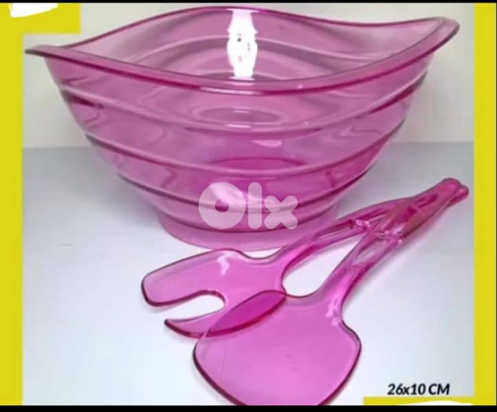 Plexi salad bowl set 3