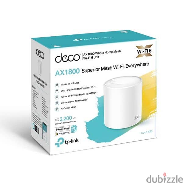 tplink deco x20 mesh ax1800 router/modem 0