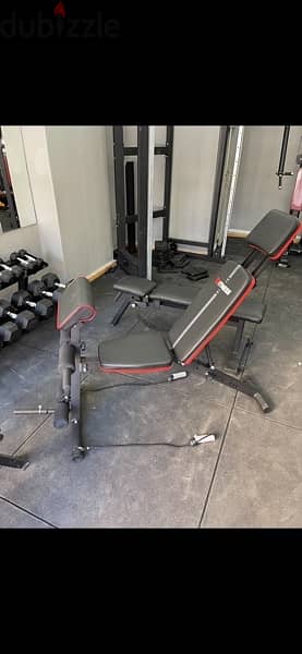 All you need for home workout bench adjustable new with legs & biceps 0