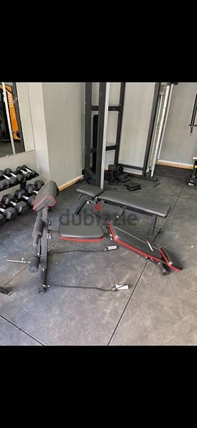 All you need for home workout bench adjustable new with legs & biceps 2
