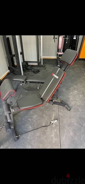All you need for home workout bench adjustable new with legs & biceps 4