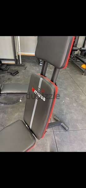 All you need for home workout bench adjustable new with legs & biceps 8