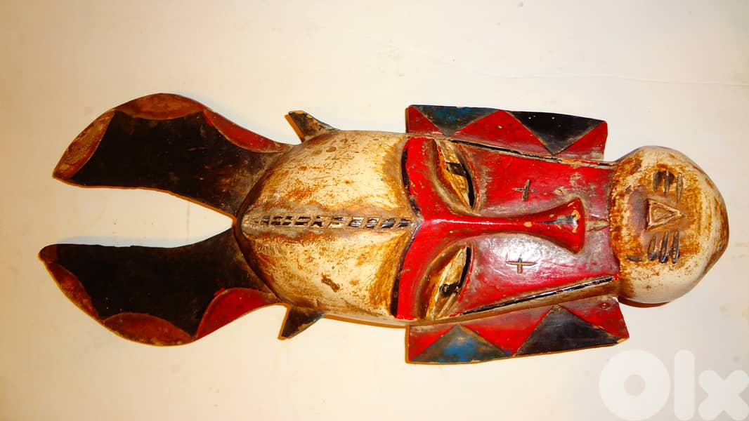 tribal wooden mask 50cm 0