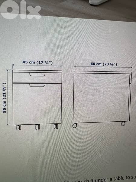 Desk & Unit of drawers & 2 shelves IKEA 9