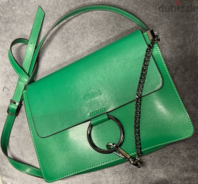 chloé bag for women,  showlder bag green color 1