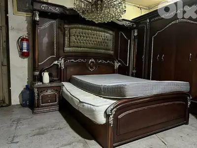 أوضة نوم ملكية مصرية حفر خشب زان ولاتي كلا