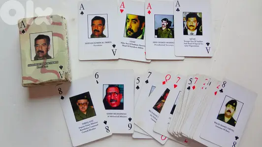 Iraqis  America s most wanted playing cards