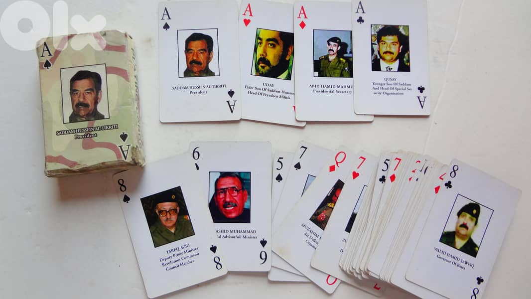 Iraqis  America s most wanted playing cards 0