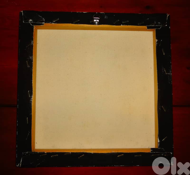 Retro style photo frames canvas on wall mountable wooden frame 3