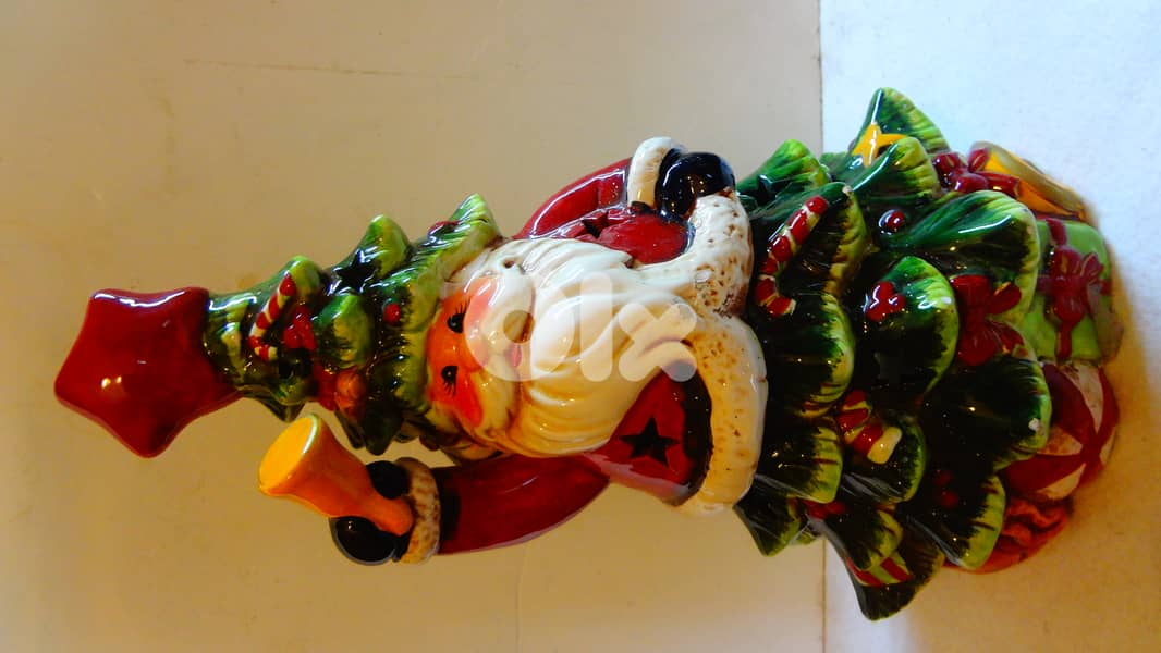 Porcelain Christmas decoration candle holder santa 37*24 cm 0
