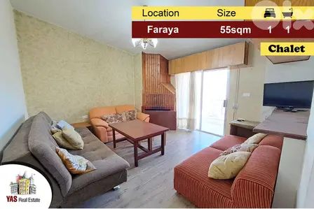 Faraya 55m2 | Chalet | Well Maintained | Quiet Street | DA |
