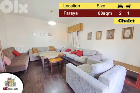 Faraya 80m2 | Chalet | Mountain View | Well Maintained | DA |