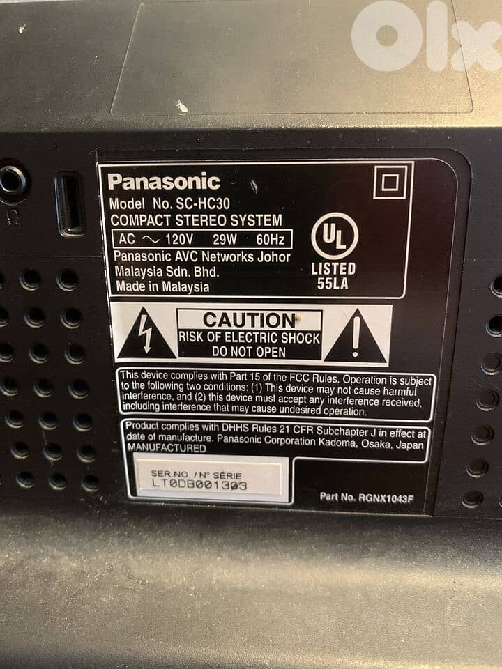 Panasonic SC-HC30 CD MP3 Player 4