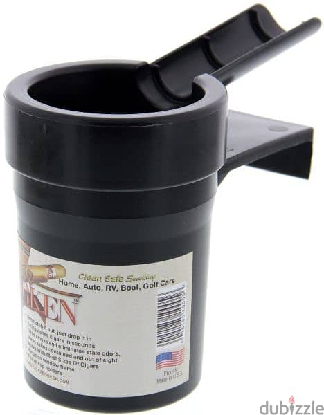 Cigar and Pipe Ashtray (Black) - For vehicles 3