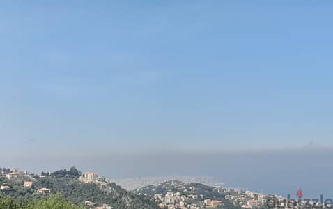 1555 SQM Land in Bikfaya, Metn overlooking the Ocean and the Mountains