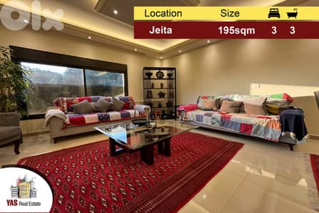 Jeita 195m2 | 40m2 Terrace | High End | Open View | Decorated | EL |