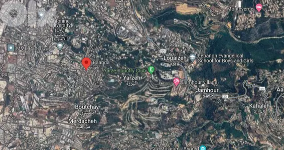 land for sale in Baabda(residential palace area)أرض قرب القصر الجمهوري
