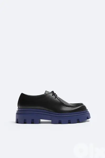 ZARA MOC TOE CHUNKY SHOES 42