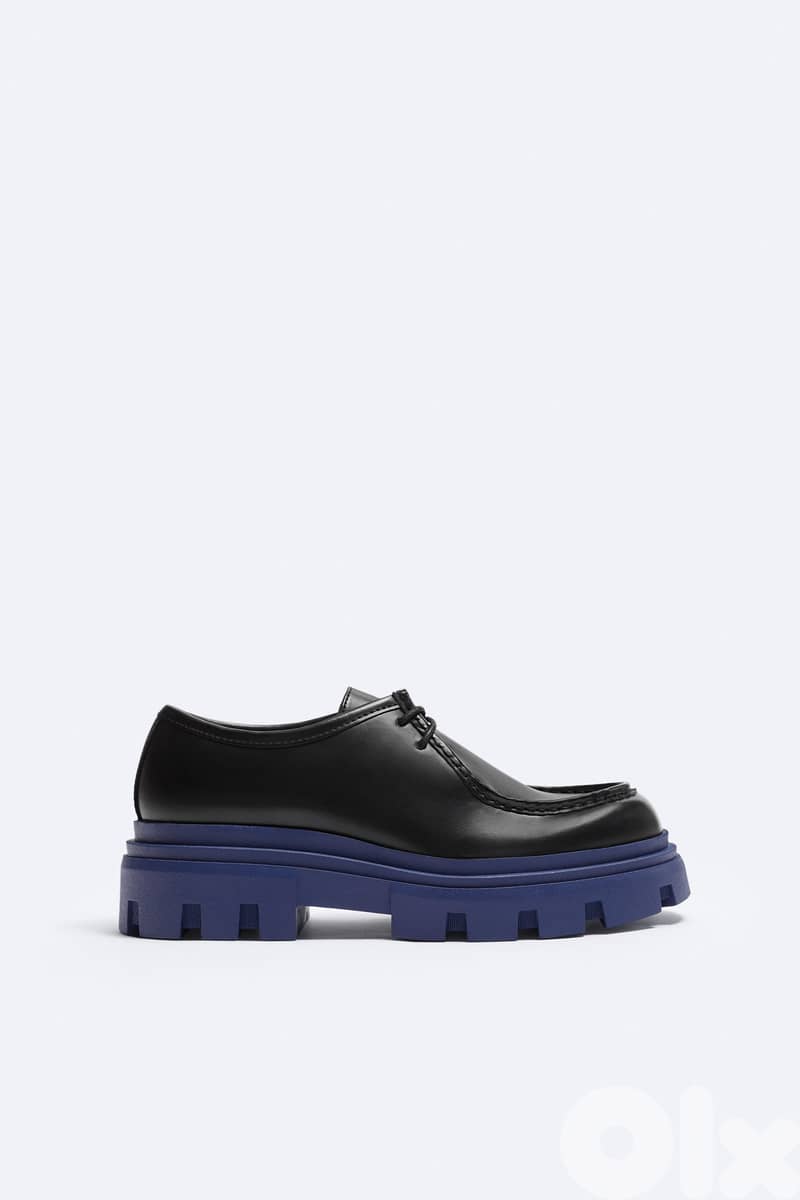 ZARA MOC TOE CHUNKY SHOES 42 0