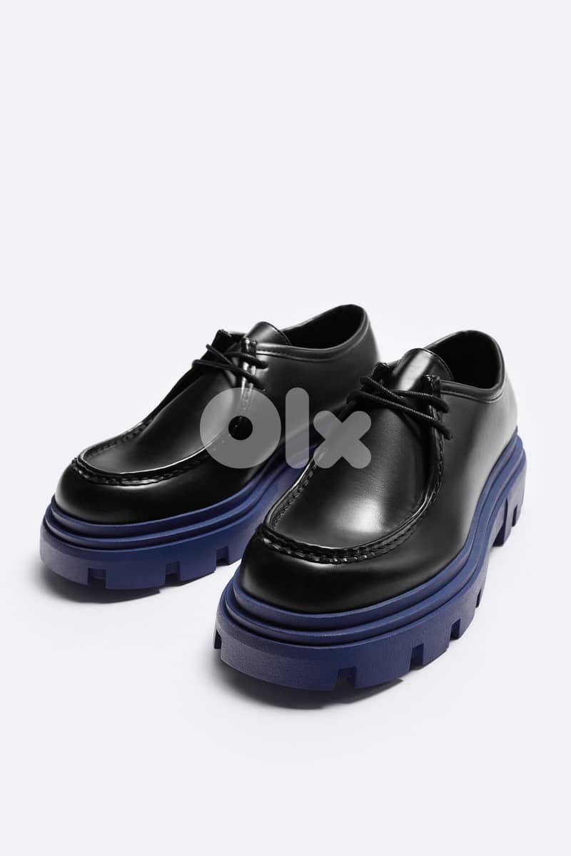 ZARA MOC TOE CHUNKY SHOES 42 2