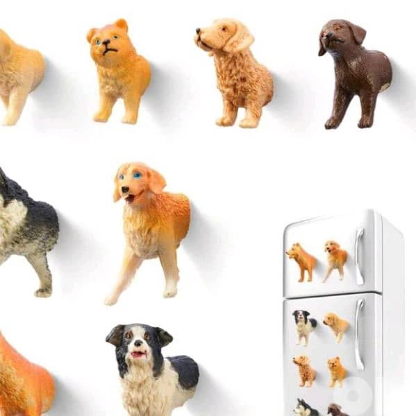 puppy shape magnets 0