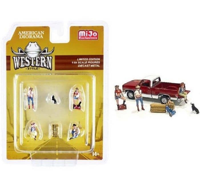 Diorama figure diecast models 1;64. 2
