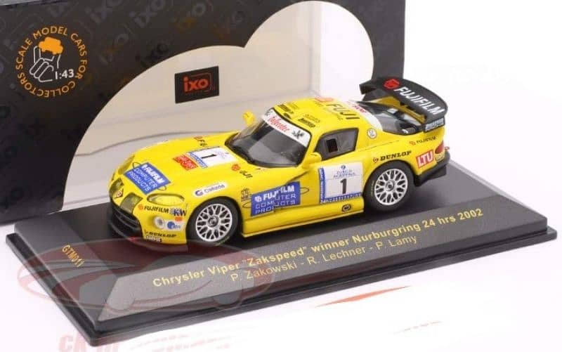 Dodge Viper GTS-R (Zakspeed Racing 2002) diecast car model 1;43. 0