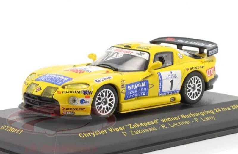 Dodge Viper GTS-R (Zakspeed Racing 2002) diecast car model 1;43. 1