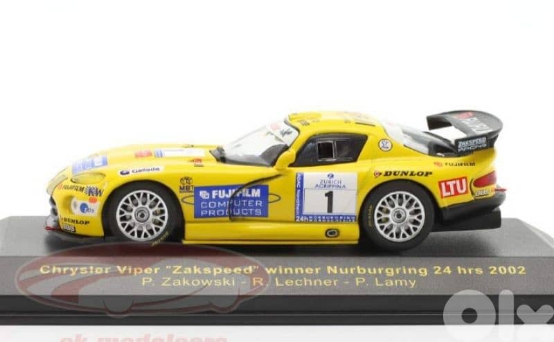 Dodge Viper GTS-R (Zakspeed Racing 2002) diecast car model 1;43. 2