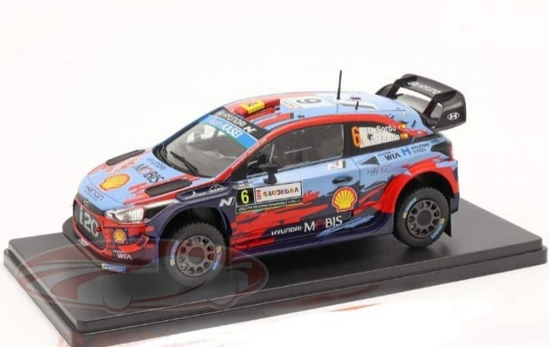 Hyundai I20 Coupe WRC (Rally Sardinia 2019) diecast car model 1;24. 0