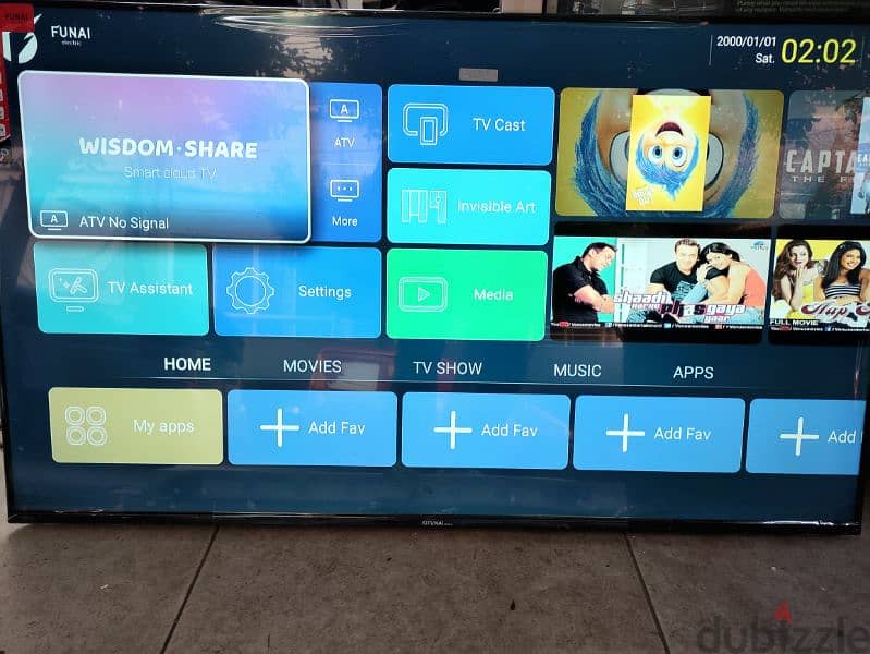 tv 75 inch Hitachi smart smart 4k 0