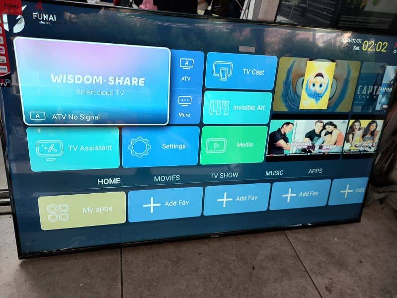 tv 75 inch Hitachi smart smart 4k 1