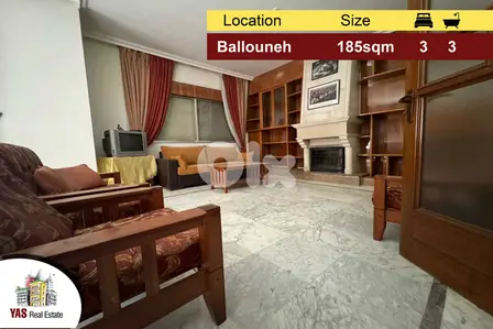 Ballouneh 185m2 | Open View | Well Maintained | Prime Location | EL | Ballouneh 185m2 | Open View | Well Maintained | Prime Location | EL |
