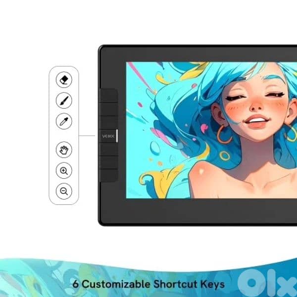 Veikk VK1200 V2 with 2 gifts  Pen Display Drawing Digital Screen 5